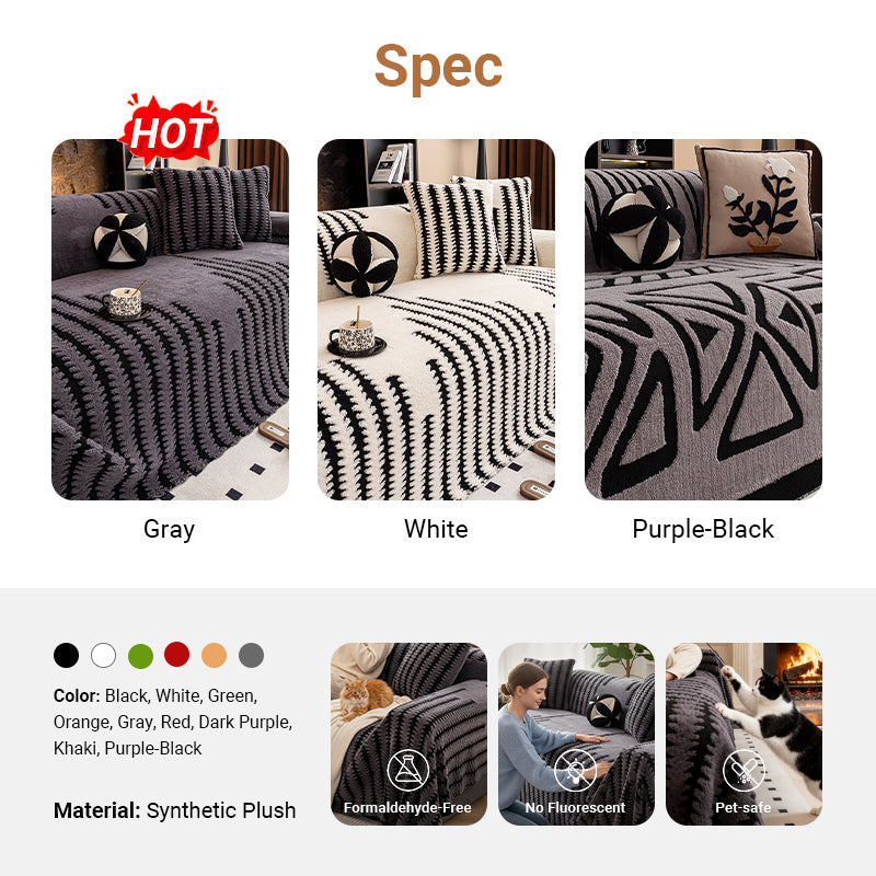 🛋️Independence Day Early Bird Special🎉Soft Plush Non-Slip Couch Cover🍂