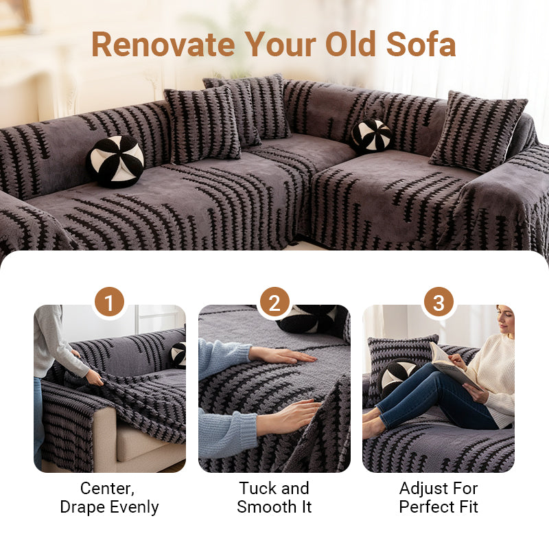 🛋️Independence Day Early Bird Special🎉Soft Plush Non-Slip Couch Cover🍂