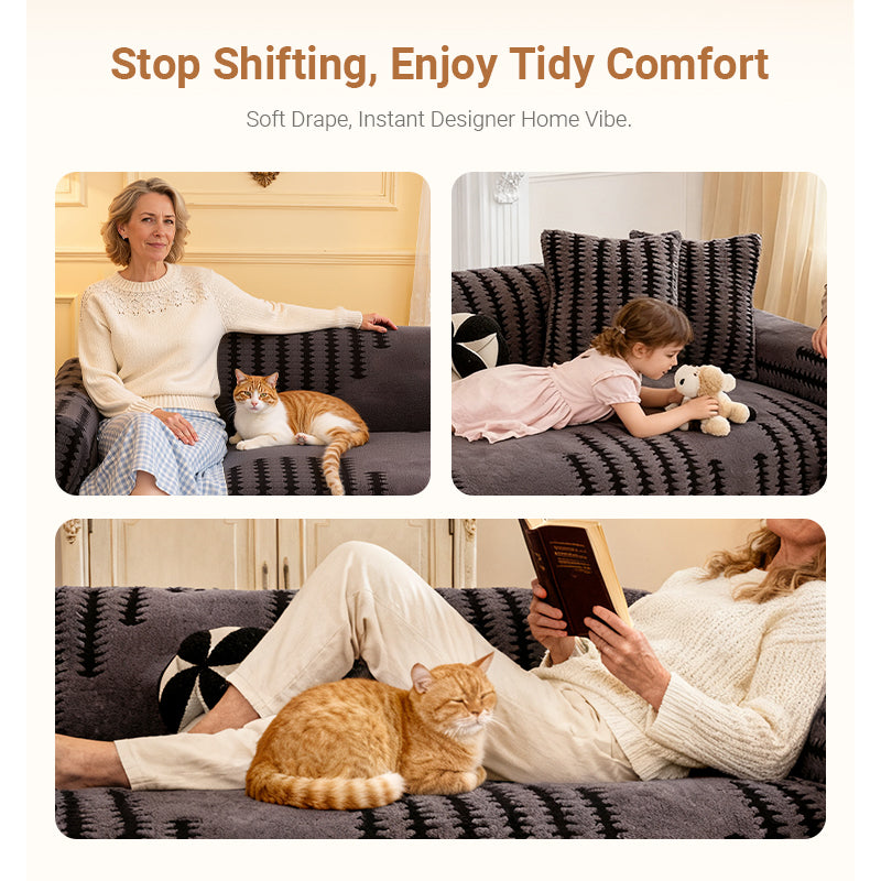 🛋️Independence Day Early Bird Special🎉Soft Plush Non-Slip Couch Cover🍂