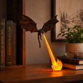 Drachenatem LED-Dekoleuchte – Feuer & Eis Fantasy-Drachendekoration
