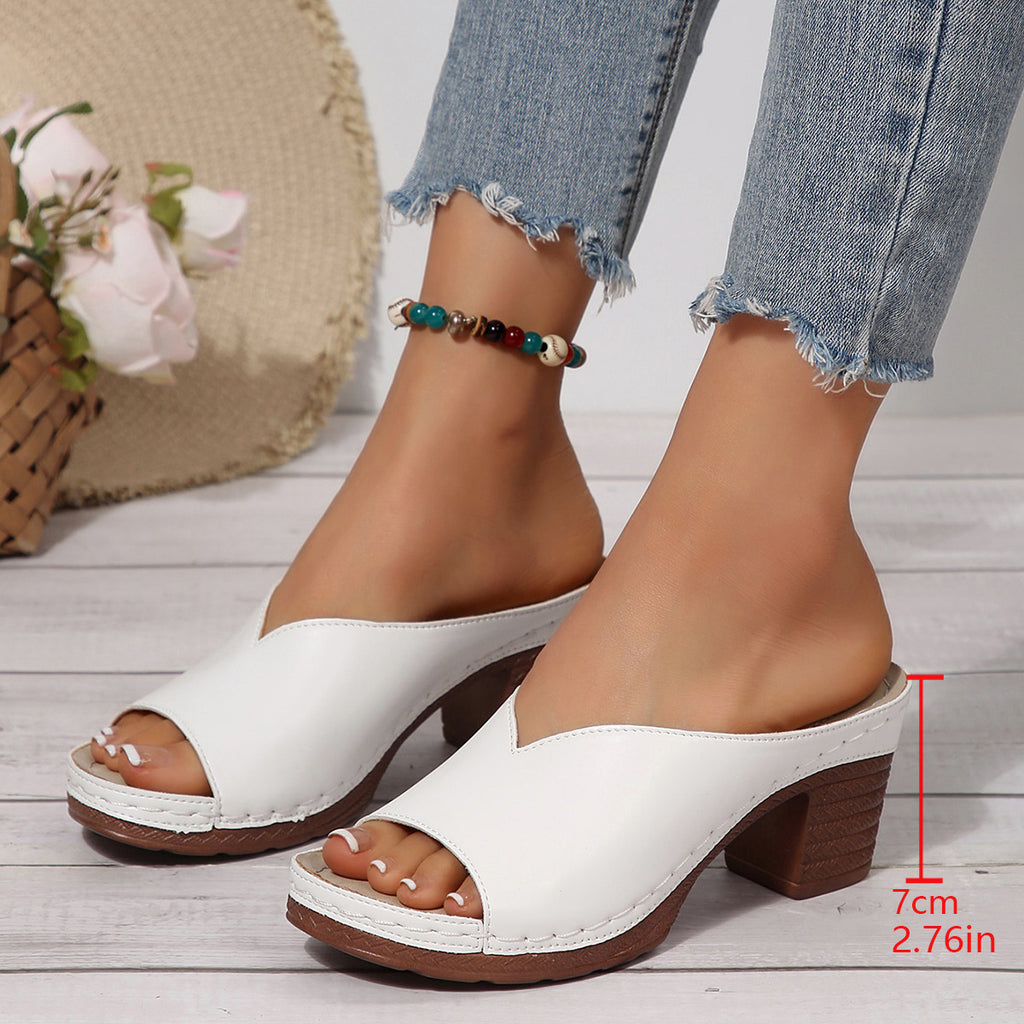 NEW ARRIVAL 70% OFF - Orthopedic Chunky High Heel Sandals - BUY 2 FREE SHIPPING