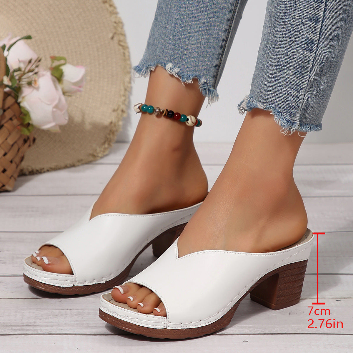 NEW ARRIVAL 70% OFF - Orthopedic Chunky High Heel Sandals - BUY 2 FREE SHIPPING